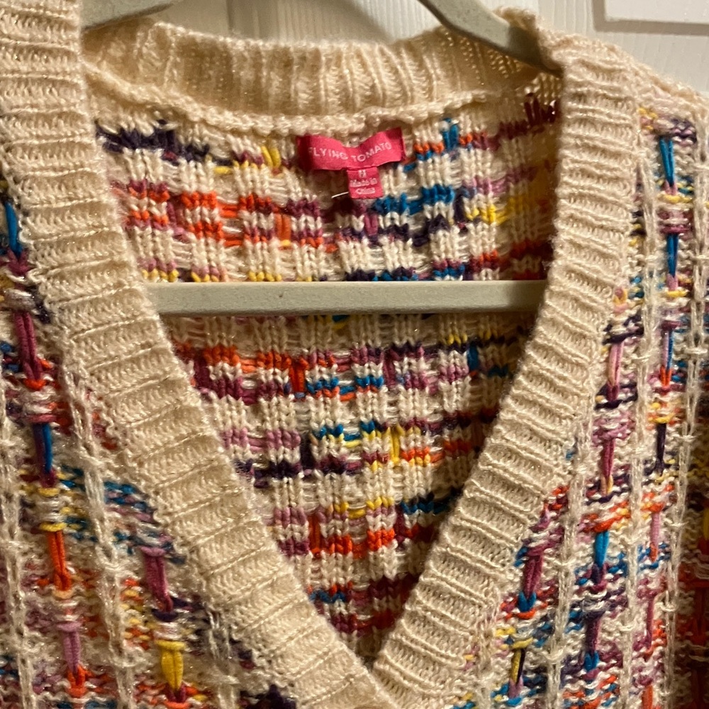 Flying Tomato Medium Knit Button-Up Cardigan - image 6